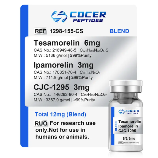 tesamorelin ipamorelin 6mg 3mg + CJC-1295 + (6/3/3mg) Peptide at Rs 4600 in Nagpur 711.86 g/mol Sequence Tesamorelin Tesamorelin CJC-1295 No DAC Ipamorelin